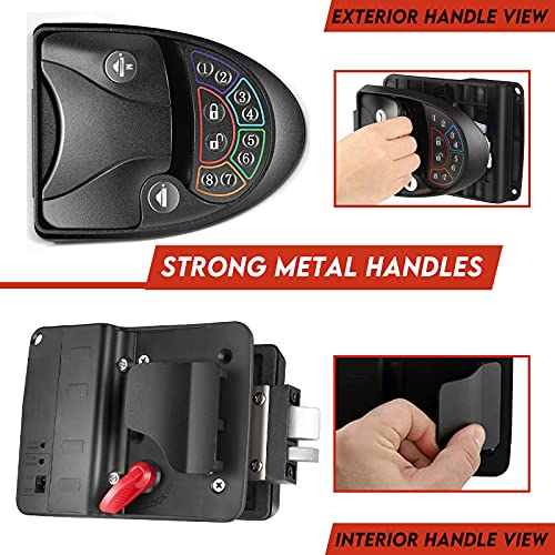 Rv Door Lock Keyless Entry with Deadbolt, RV Door Lock with 2 Wireless