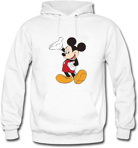 Amazon エバーヴォーグ Ever Vogue メンズ 面白い ミッキーマウス Mickey Mouse プルオーバーパーカー ホワイト Xxl トレーナー パーカー 通販