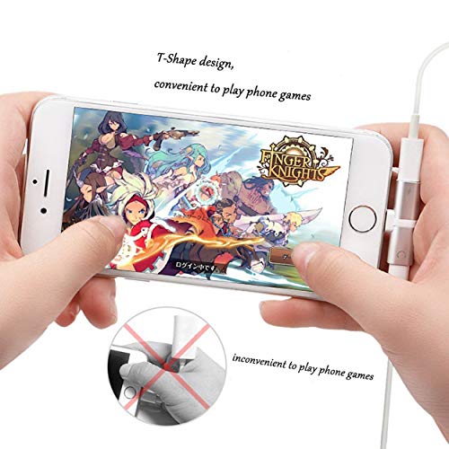 image for Hamdol Headphones Adapter for iPhone X/XS/XS MAX/XR/8/8 Plus/7/7 Plus/