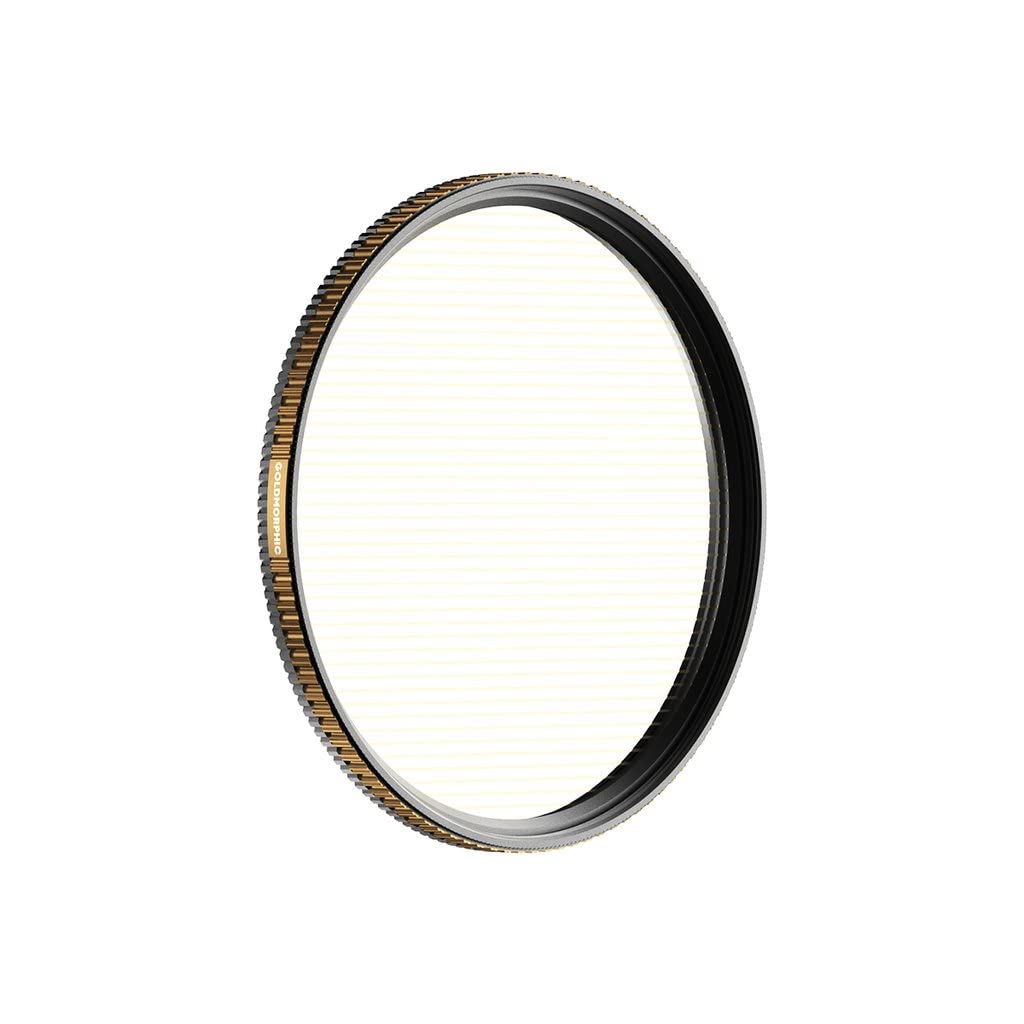 PolarPro - QuartzLine FX - GoldMorphic - Filter - 95mm - streak filter - anamorphic streak flare effect - Brass Frame - Anti-scratch/anti-oil/hydrophobic coatings
