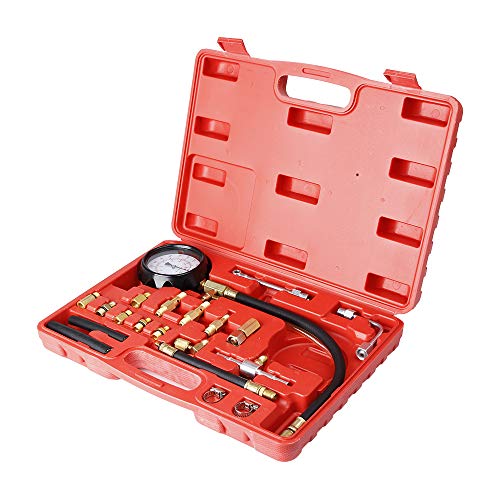 20 Pcs 0140 PSI Universal Fuel Injector Pressure Test Kit for Trucks