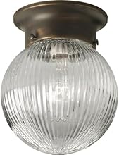 Progress Lighting P3599-20 1-Light Close To Ceiling Fixture, Antique Bronze