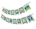 Camping Adventure Happy Birthday Party Banner Decoration (Includes 23ft Ribbon)