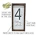 Rustic Farmhouse Family of 4 Sign with Frame - Printed on Wood for a Complete and Stylish Look 6