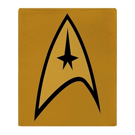 CafePress – Star Trek – weicher Fleece Überwurf Decke, 127 x 152,4 cm Stadion Decke, weiß, 50x60