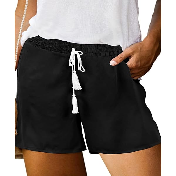Seamluxe SHEIN Sport Pantalon Cortos Deportivos De Mujer De Cintura