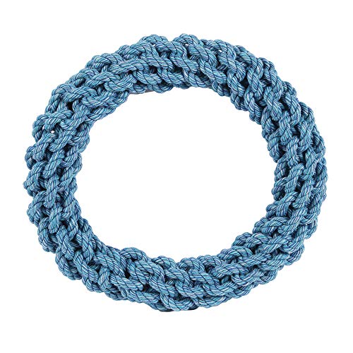 Happy Pet Ring Dog Toy Durable Strong Tough Fun Interactive Chewing Outdoor Playing Fetch Catch Lightweight Tugging for Large Medium Small Breeds