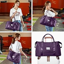 Travel Duffel Bag, Sports Tote Gym Bag, Shoulder