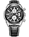 AIMAL Mens Sport Black Leather Strap - Quartz Wrist Watches - Chronograph Calendar and Waterproof
