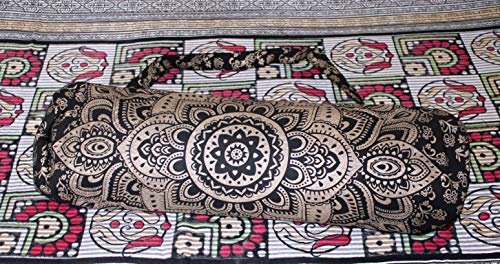 Buddha4all-Mandala-Full-Zip-Exercise-Yoga-Mat-Carry-Bag-Gym-Beach-Lightweight-Carrier-Bags-Hippie-Indian-Cotton-Bag-Adjustable-Shoulder-Strap-Mat-NOT-Included