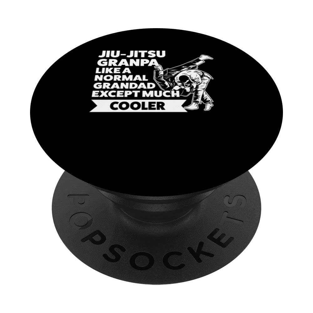 jiu-jitsu granpa like a normal granpa martial arts PopSockets Swappable PopGrip