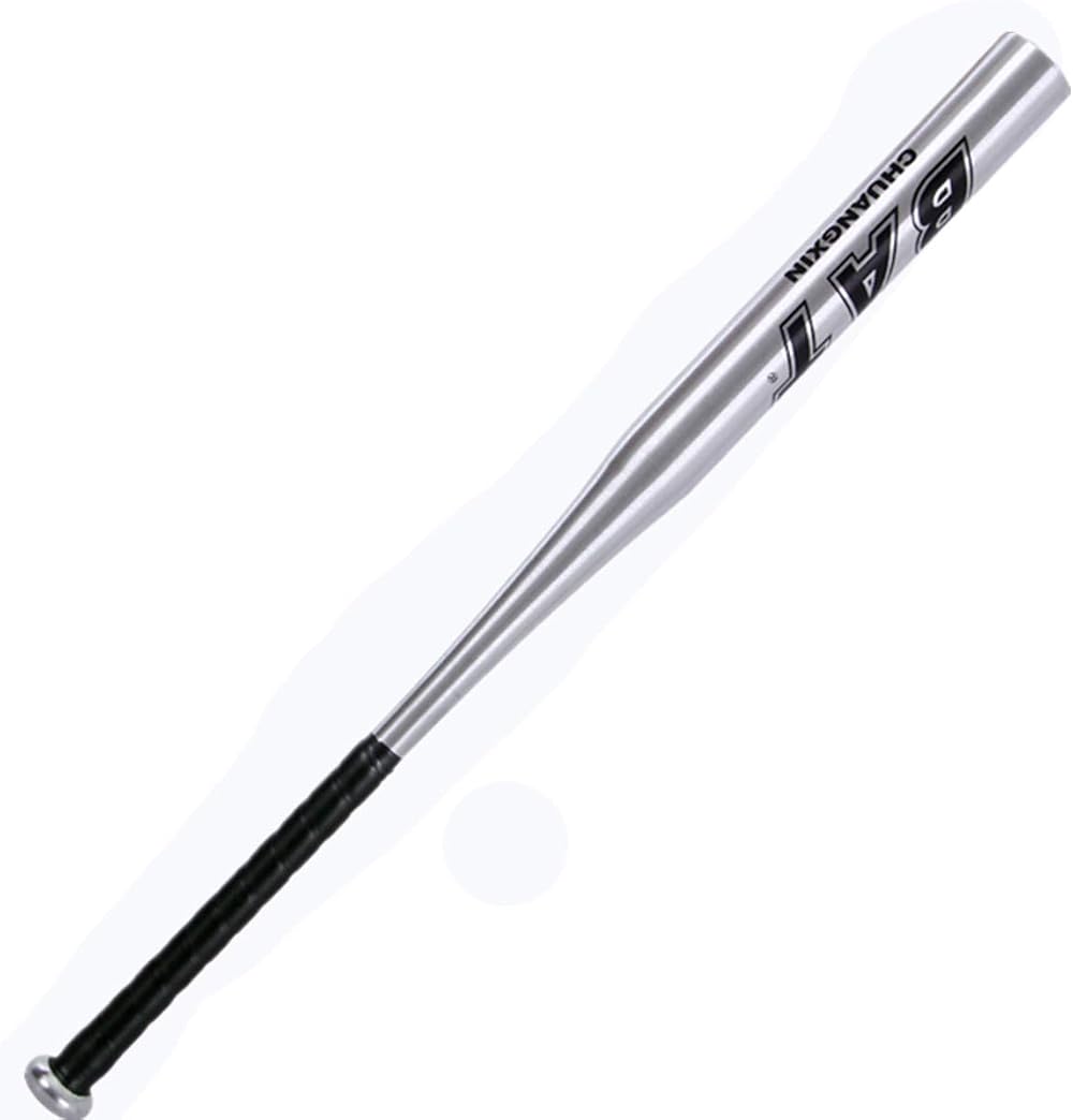 BigTree 34 Inch Aluminium Baseball Bat Silver Anti-Slip Handle Training