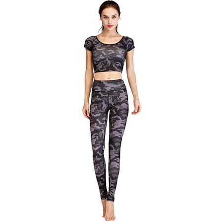 Traje Deportivo De Ropa De Yoga, Pantalones De Yoga Impresos ...