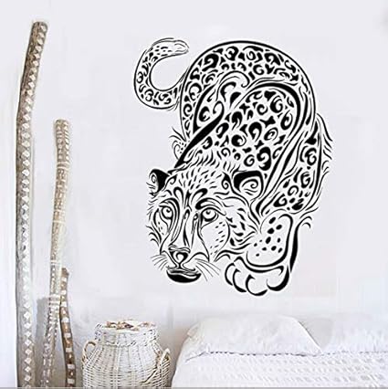 Fushoulu 42X54 Cm Nuevas Adquisiciones Negro Grande Leopardo Etiqueta