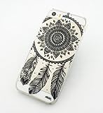 iPhone 5S Case, Wendy's Stores™ Clear Plastic Case Cover for Apple Iphone 5 5S 5G (Henna Ojibwe Dreamcatcher tribal dream catcher)