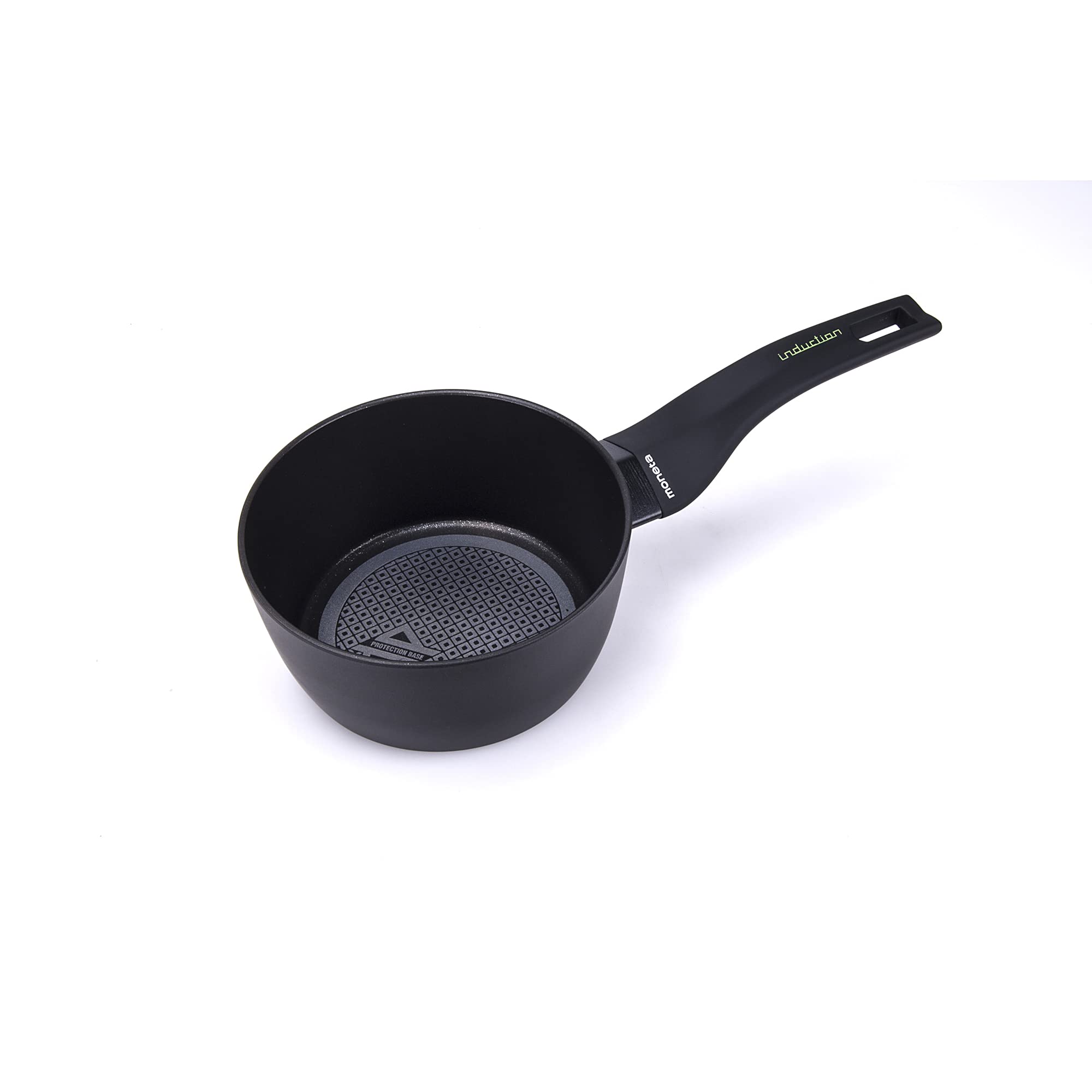Moneta Nova, Protection Base, Saucepan 16cm, Aluminium, Induction, Black