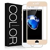 iPhone 7 Plus Screen Protector, G-Color [Full Coverage] [3D Glass][9H Hardness] [Scratch-resistant]Tempered Glass Screen Protector for Apple iPhone 7 Plus (Gold)