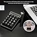 2.4GHz USB Numeric Keypad, 19 Keys Wireless USB Numeric Keypad, Mini USB Receive for Laptop Desktop PC Notebook (Black)