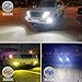 ZDATT 9005 H10 HB3 LED HeadLight Bulbs100W 12000LM Conversion Kit Full Lights High Beam 360 Degree Lighting for Car Lamp Replacement-Amber(3000K)/White(6000K)/Light-Blue(8000K)-2 Years Warranty