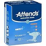 Attends Bariatric Briefs, 2X-Large - 1/Pack of 12