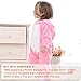 MICHLEY Unisex Baby Romper Winter and Autumn Flannel Costume Animal Outfits Pink-70cm