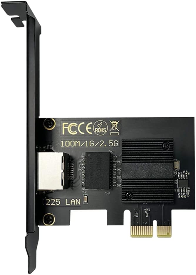 Gathukila 2.5 Gigabit PCI-E Network Card Adapter Ethernet I225V-B3 LAN Converter