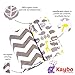 KAYBOSTORE Crib Fitted Sheets | Anti-Shrink 100% Soft Cotton Jersey Knit Bedding for Baby Girl, Boy, Toddler (2 Pack), Unisex Chevron and Safari Pattern + eBook on Happy Kids