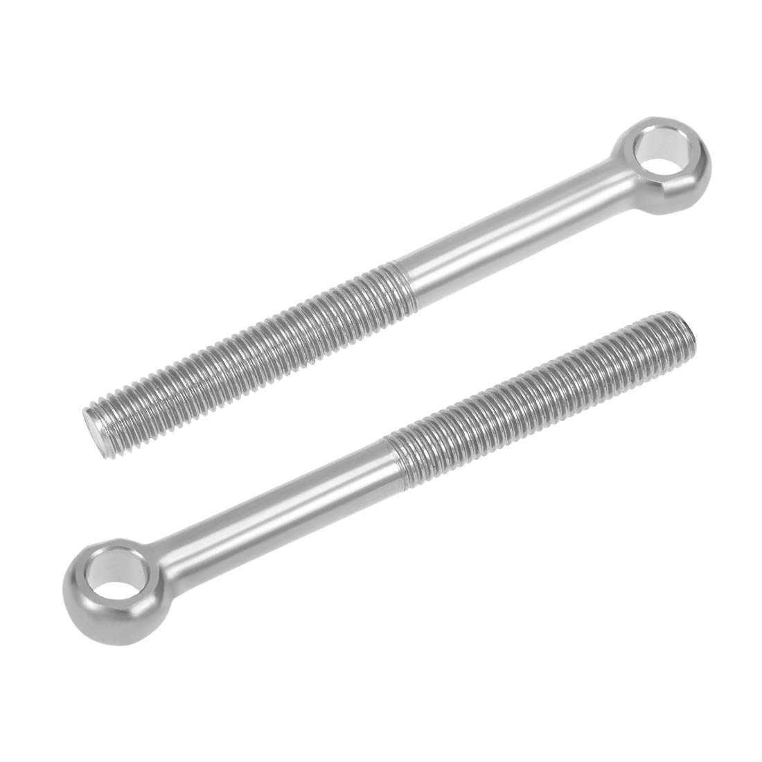sourcing map M14 x 140mm Machinery Shoulder Swing Lifting Eye Bolt 304 Stainless Steel Metric Thread 2pcs