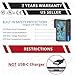 Pwr USB-C Charger Adapter for Samsung Smart TV Remote Control, Galaxy A10e A12 A20 A21 A50 A51 A71 A03s S10e S20 S21 FE Ultra Note 20 Phone USB Type C Charging Cable UL Listed Extra Long Power Cord