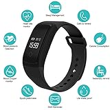 LogHog Fitness Tracker,IP67 Waterproof Sports Smart Wristband with Blood Oxygen Monitor/Blood Pressure/Heart Rate Monitor for Android Phone and iOS iPhone