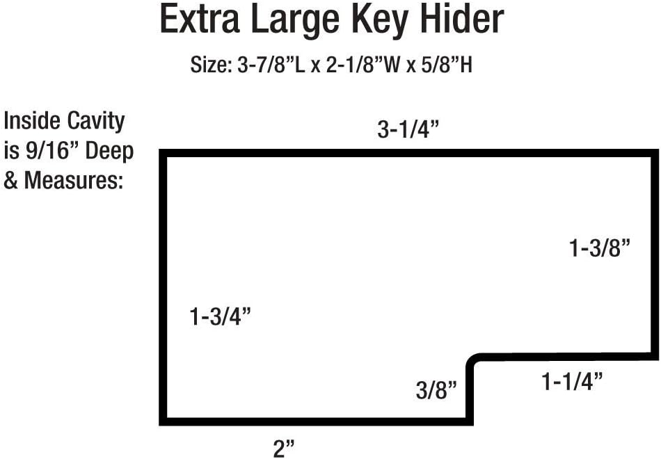 Lucky Line Magnetic Key Hider, Extra Large, (2 Pack): Office Products