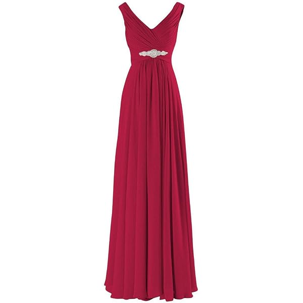 LIPOSA Women's Plunging V Neck Chiffon Pleated Bridesmaid Dress with Hidden  Slit Long Open Back Prom Party Gowns for Wedding at Amazon Women's Clothing  store