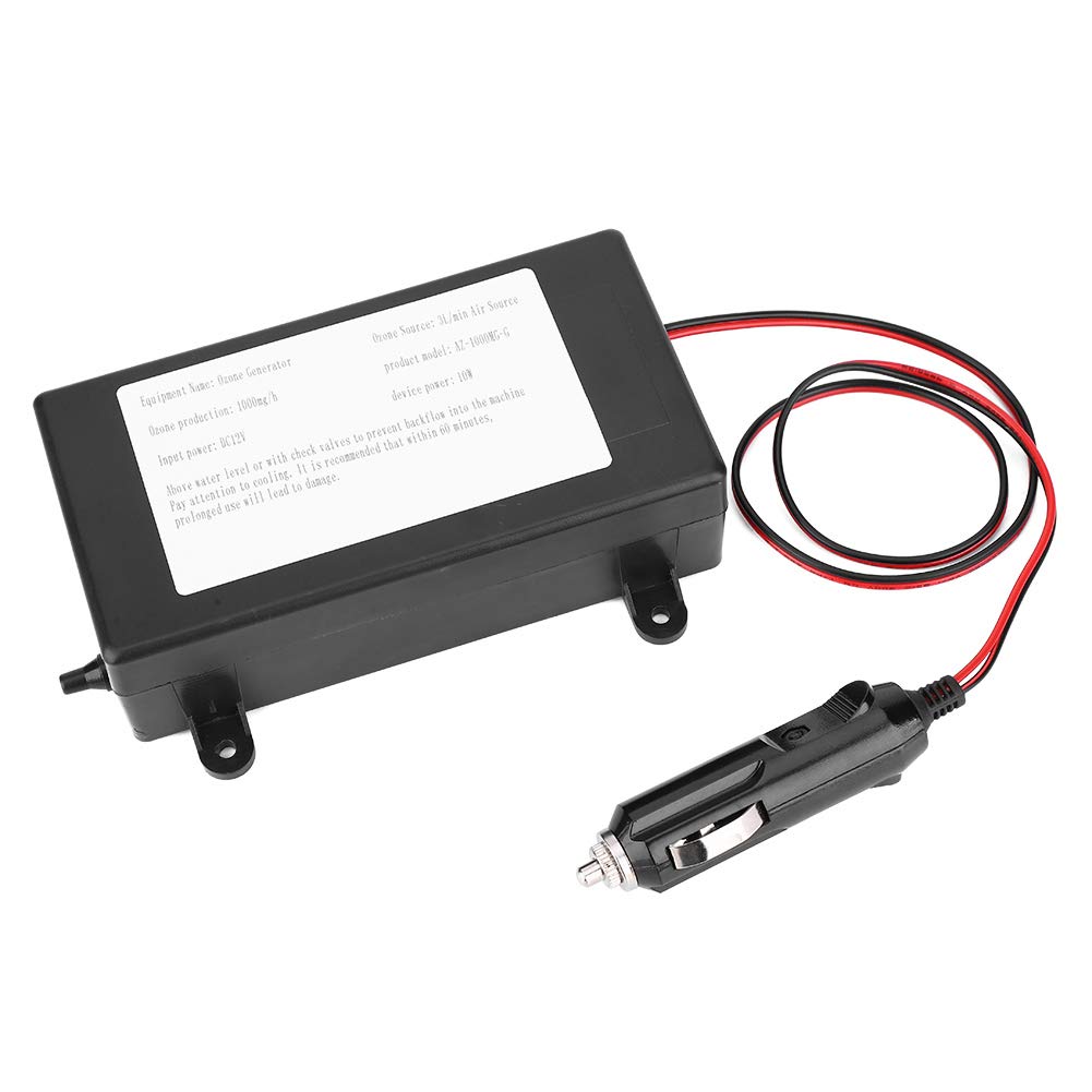 Generator DC12V, Small Ozonator Air Purifier Machine Household Portable Multipurpose Car Sterilizer, for Home and Office Using 1000mg/h