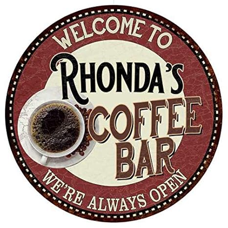 Amazon.com: Chico Creek Signs Rhondas Coffee Bar ...