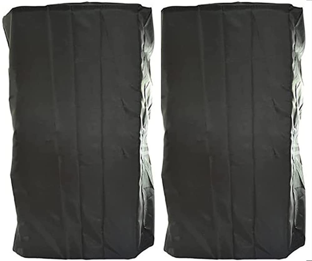 Skyour Wall Mountable Outdoor Indoor Speaker Covers 2pcs Black Weatherproof Waterproof Patio Bluetooth Mini Box Speakers Stand Protector Dust Cover (2 PCS- Black)