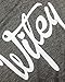 Mansy Women's Letter printed Wifey Tank Top ,Gray,Medium