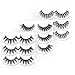 MUSELASH 3D 9 Pairs 3 Styles Faux Mink False set Natural False Eyelashes Lashes wispiese Eyelashes Soft Multi-pack Long Fluffy Dramatic Lashes Handmade………