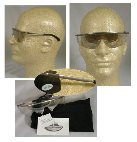 Mcr safety t3119af triwear metal safety glasses with pl…