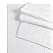 Classic Turkish Towels 2 Piece Luxury Bath Mat Set - 20 x 33 inch Soft and Absorbent Ribbed Bathroom Towel Mats Made with 100% Turkish Cotton (White)
