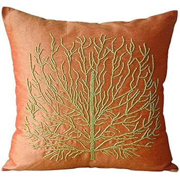 Amazon Com The Homecentric Handmade Orange Euro Size Pillow
