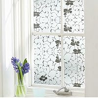 Soqool Privacy Window Film, Window/Slide Door Glass Vinyl Film, No Glue Easy Install Remove/ReuseableRemove/Reusable 17.7" Wide x 78.7" Long