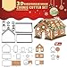 Christmas House Cookie Cutter Set Stainless Steel Cake Biscuit Cookie Cutter Mold DIY Baking Pastry Tool Bake Your Own Small Haunted Gingerbread House Kit,