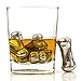 Chill-O Stainless Steel Whiskey Chiller Bones Set of 4 Whiskey Chillers - Wine Chillers - Beer Chillers - Vodka Chillers - Champagne Chillers - Spirits Chillers - Whiskey Bones