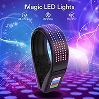 Cool Magic LED Lights, Festival Sport Shoe Flash Clip Light, USB Charging, 11 Colors Flashing Modes, Reflective Safety Warning for Dancing Night Running Jogging Walking Biking, Colorful