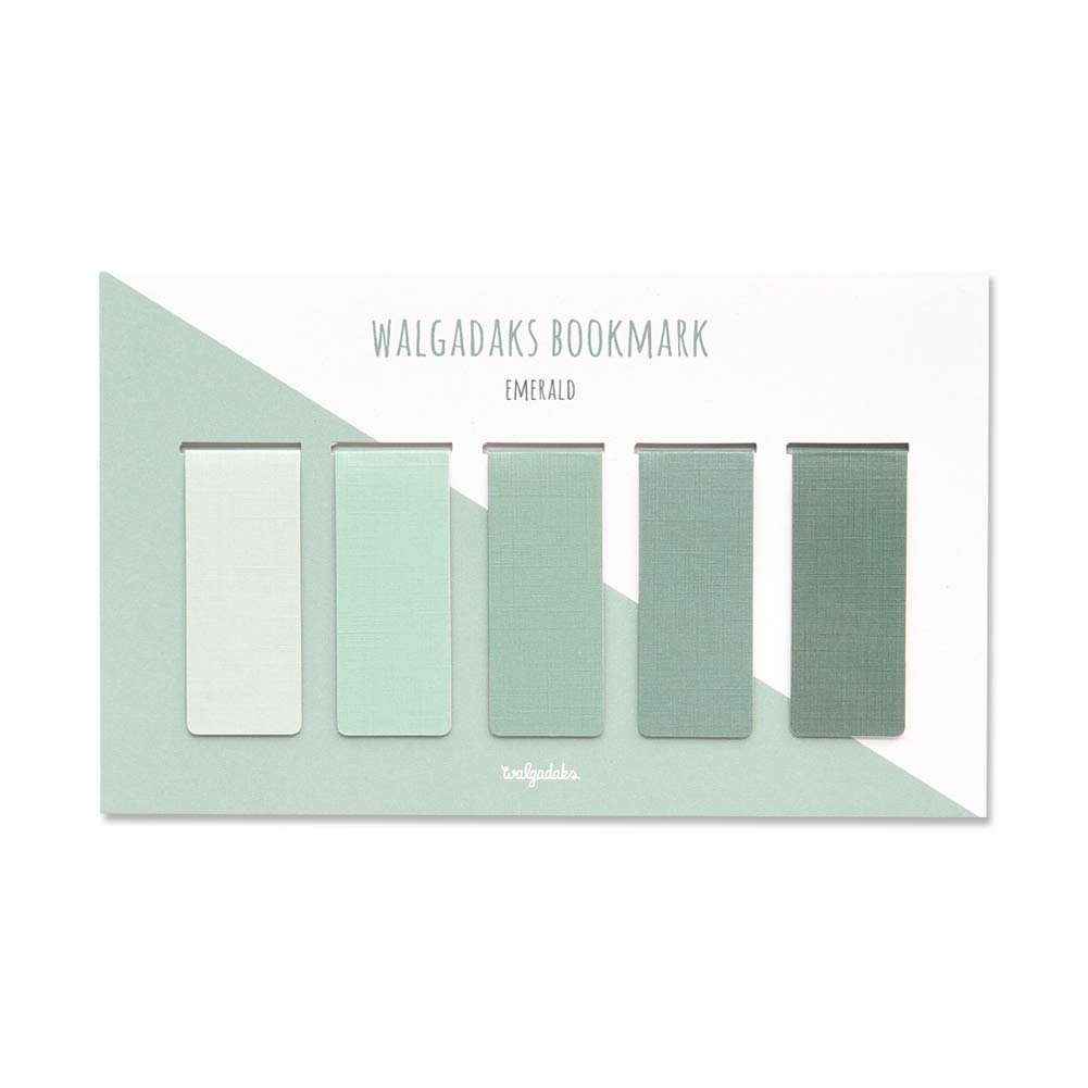 Monolike Magnetic Bookmarks Emerald, Set of 5