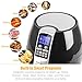 SimpleTaste 714NA-0001 1400W Multi-Function Electric Fryer with Rapid Air Circulation Technology, Smart Automatic Program, 12.6 x 11.8 x 11.8 inches, Black