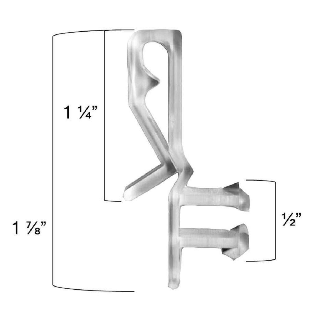 SIX PAIR Hidden Channel VALANCE CLIPS For 2" WOOD Mini BLINDS Shorter