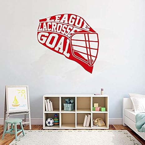 Lacrosse League Logo Wall Decal Decoración para el hogar Deportes Wall