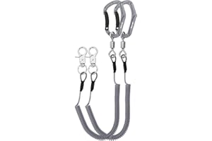 HERCULES M4 Fishing Lanyard, Fishing Pole Tether, Kayak Paddle Leash, Heavy Duty Retractable Coiled Lanyard for Fishing, Rods, Pliers, Boating, Paddles, Kayak