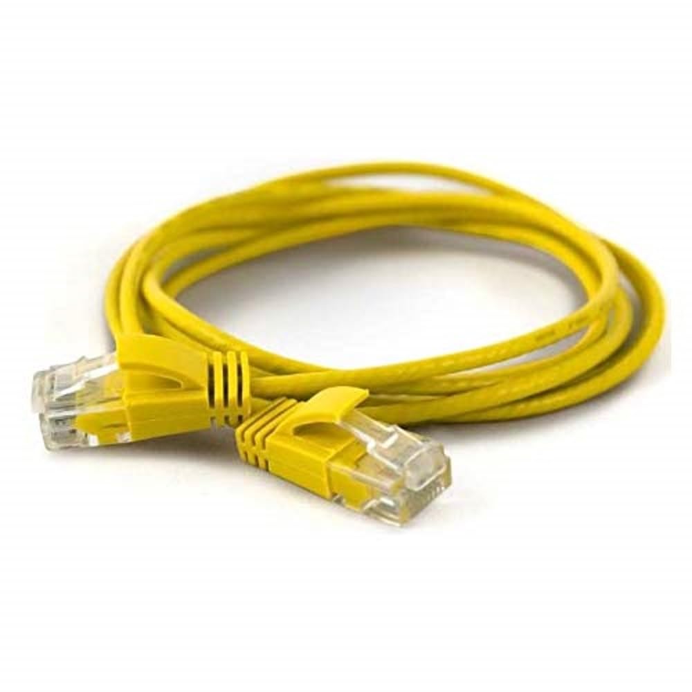wantecWire 7281 Extra Thin Cat6 Patch Cable Yellow — image 1